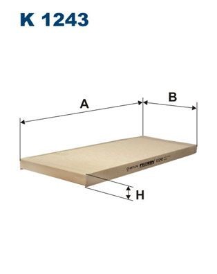 FILTRON K 1243: Salono filtras dalelių filtras
