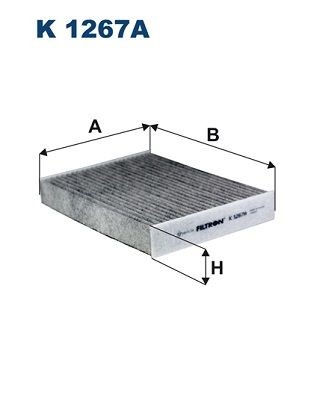 FILTRON K 1267A: Filtrs, Salona telpas gaiss Aktivētās ogles filtrs