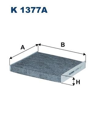 FILTRON K 1377A: Filtrs, Salona telpas gaiss Aktivētās ogles filtrs