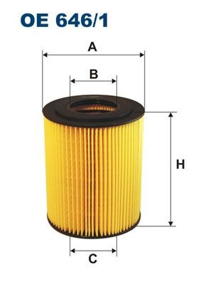 FILTRON OE 646/1: Eļļas filtrs