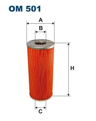 FILTRON OM 501: Eļļas filtrs