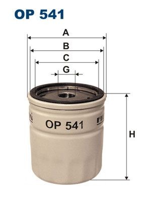 FILTRON OP 541: Eļļas filtrs