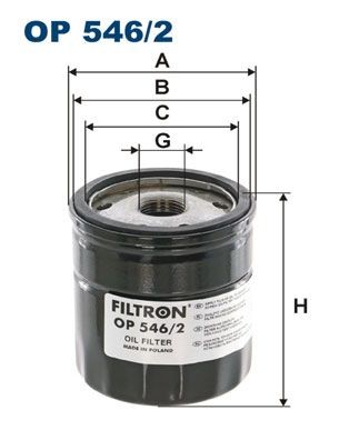 FILTRON OP 546/2 Ölfilter