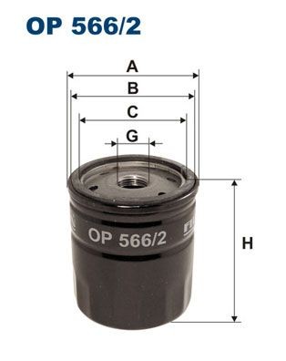 FILTRON OP 566/2: Eļļas filtrs