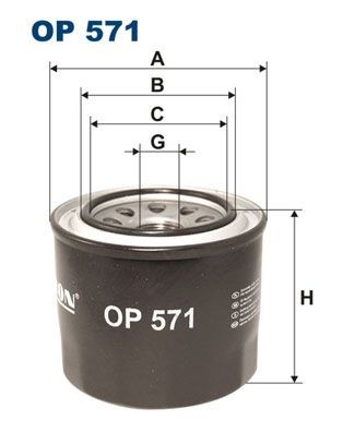 FILTRON OP 571 Ölfilter