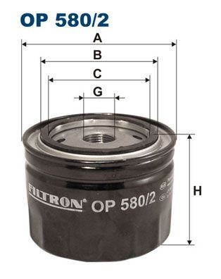 FILTRON OP 580/2: Filtro olio con una valvola blocco arretramento
