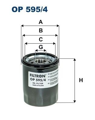 FILTRON OP 595/4 Ölfilter