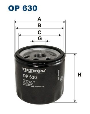 FILTRON OP 630: Eļļas filtrs
