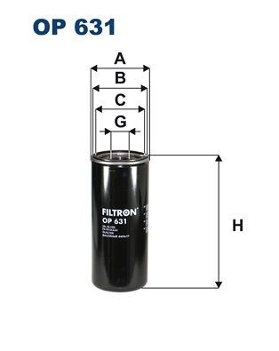 FILTRON OP 631: Eļļas filtrs