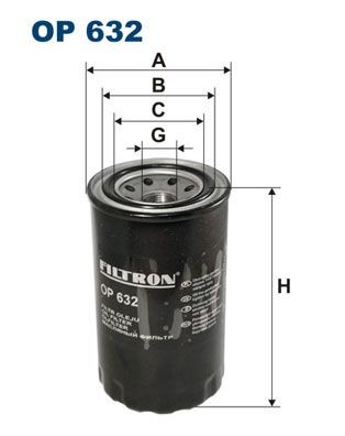 FILTRON OP 632: Eļļas filtrs