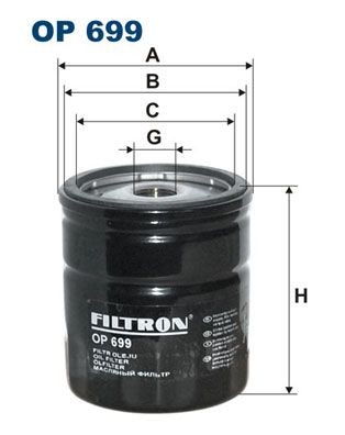 FILTRON OP 699: Eļļas filtrs