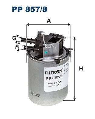 FILTRON PP 857/8: Degvielas filtrs