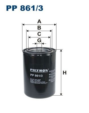 FILTRON PP 861/3: Degvielas filtrs