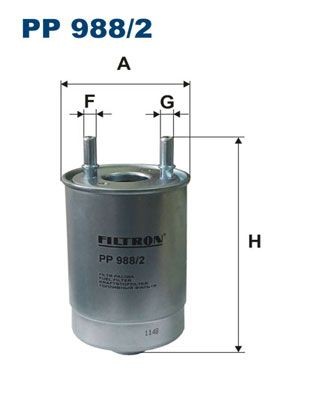 FILTRON PP 988/2: Degvielas filtrs
