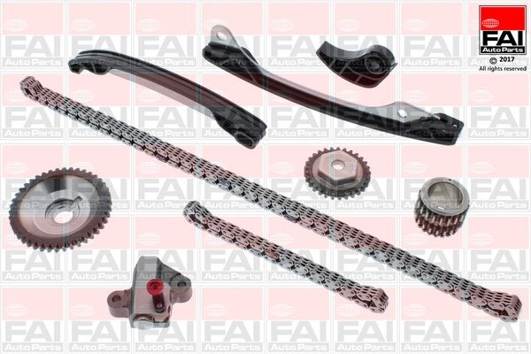 FAI AutoParts TCK304: Kamkedjesats Upptill, Nedre, med kugghjul, utan packningar