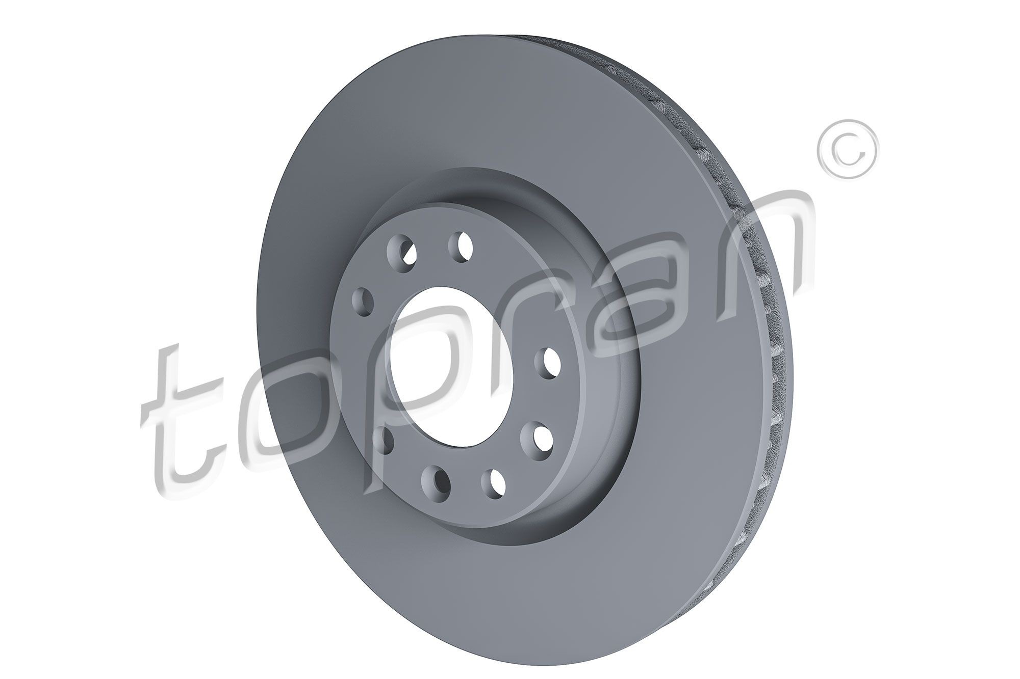 TOPRAN 723 710: Bremseskive COATED foraksel, Ø: 283mm, ventileret, Ø: 283mm, coatet
