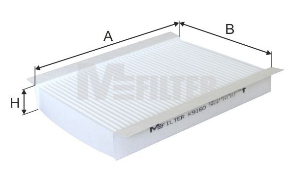 MFILTER K 9160: Filtrs, Salona telpas gaiss Smalkās attīrīšanas salona filtrs