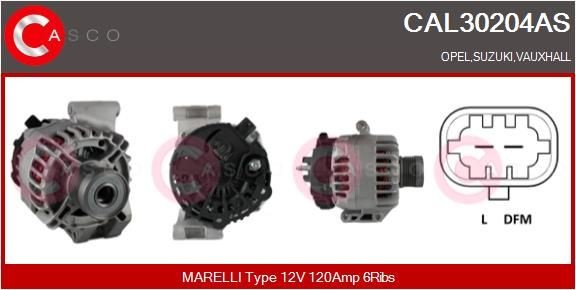 CASCO CAL15040GS: Alternatore Genuine 220A