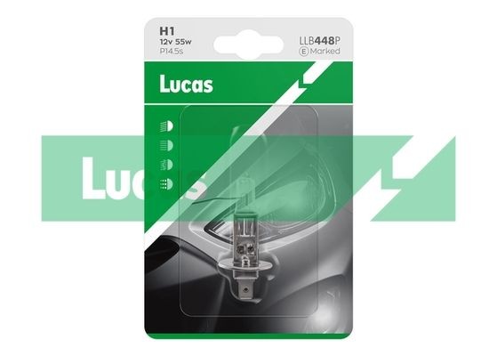 LUCAS LLB448P: Lemputė, prožektorius Lucas 12V, 55W, H1