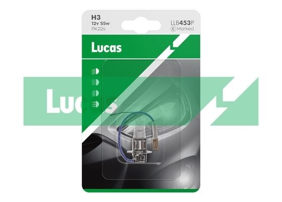 LUCAS LLB453P: Lemputė, prožektorius Lucas 12V, 55W, H3