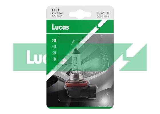LUCAS LLB711P: Glödlampa, fjärrstrålkastare Lucas 12V, 55W, H11