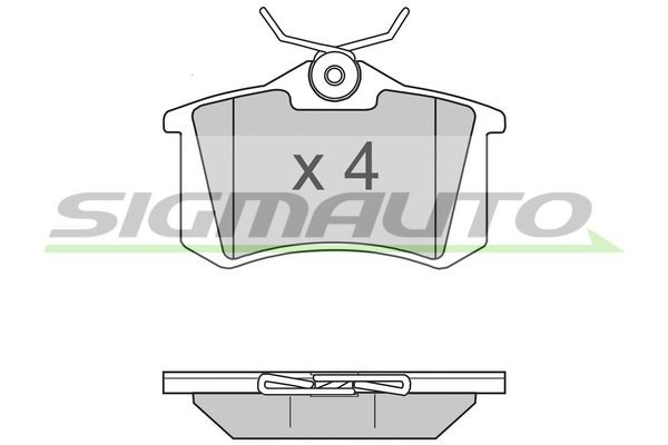 SIGMAUTO SPA806: Piduriklotsid Tagasild