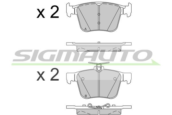 SIGMAUTO SPB517: Piduriklotsid Tagasild