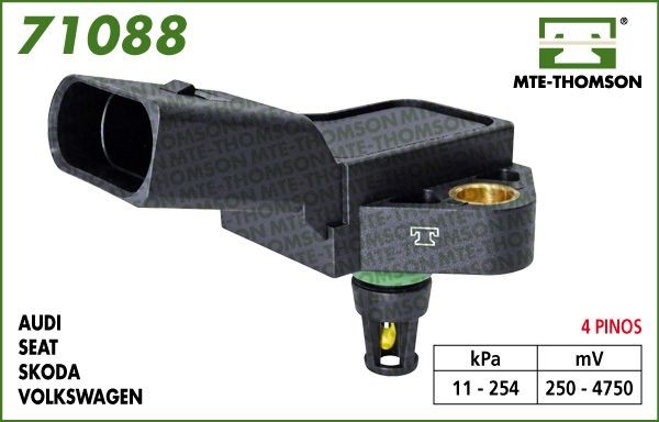 MTE-THOMSON 71088: Jutiklis, įsiurbimo kolektoriaus slėgis