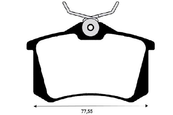 RAICAM RA.0348.8: Комплект спирачно феродо, дискови спирачки задна ос