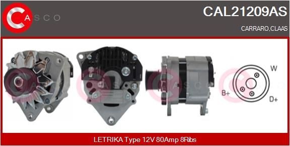 CASCO CAL10738GS: Laturi 100A