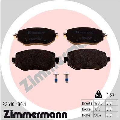 ZIMMERMANN 22610.180.1: Bremžu kluči Foto atbilst piegādes apjomam, ar skrūvēm