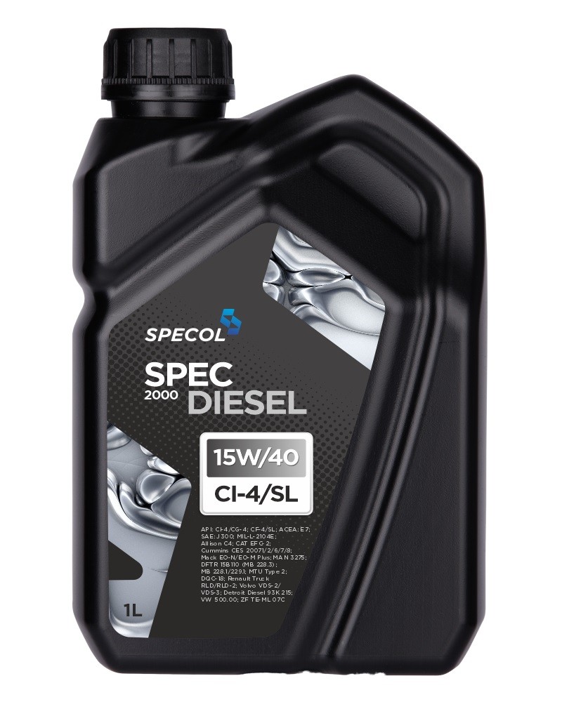 SPECOL 101447: Mootoriõli 1l, 15W-40 Spec, Diesel 2000