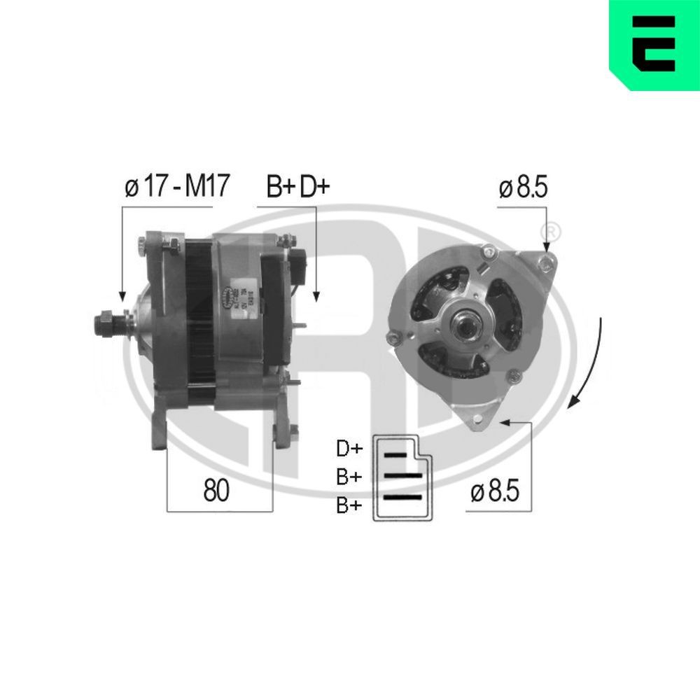 ERA 210060A: Generaator 70A