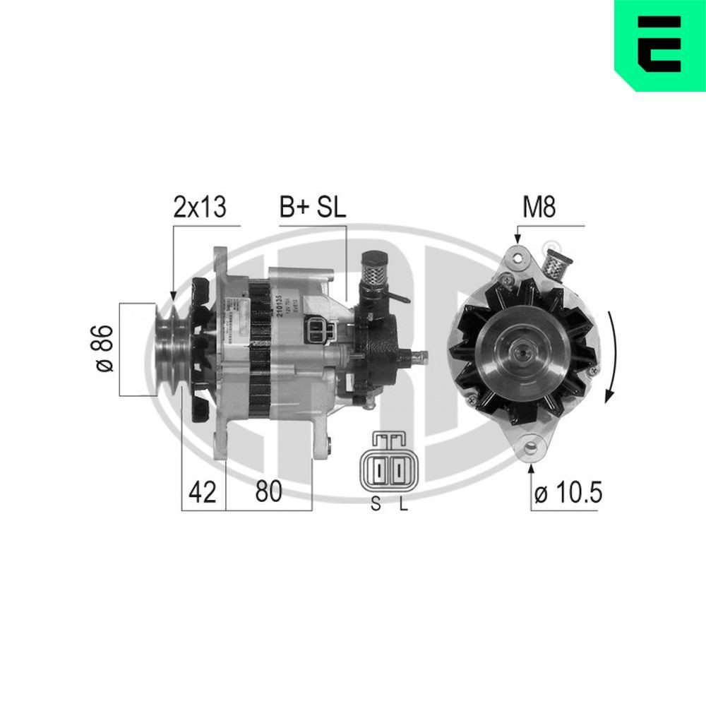 ERA 210135A: Laturi 60A