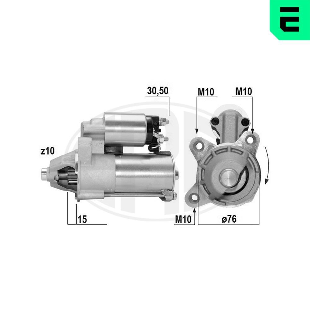 ERA 220413A: Startmotor 1,4kW