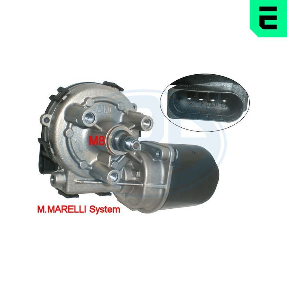 ERA 460279A: Vindrutetorkarmotor 12V, Fram