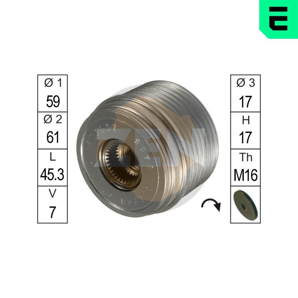 ERA ZN5408: Laisvos eigos sankaba, kint. sr. generatorius