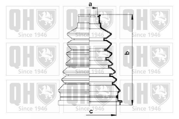 QUINTON HAZELL QJB2540: Комплект маншон, полуоска термопласт