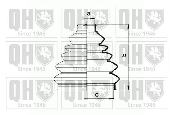 QUINTON HAZELL QJB834: Комплект маншон, полуоска термопласт