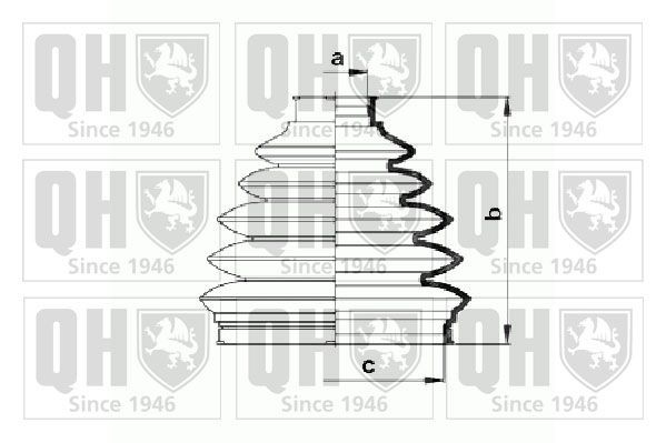 QUINTON HAZELL QJB876: Комплект маншон, полуоска термопласт