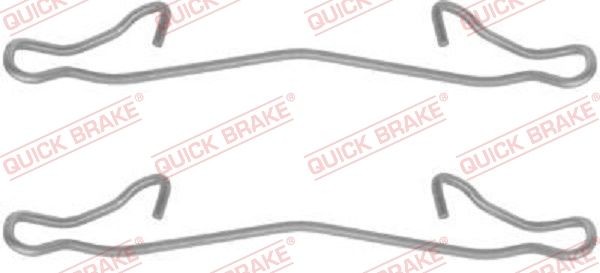 QUICK BRAKE 109-1121: Комплект принадлежности, дискови накладки
