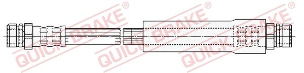QUICK BRAKE 22.315: Спирачен маркуч 245mm