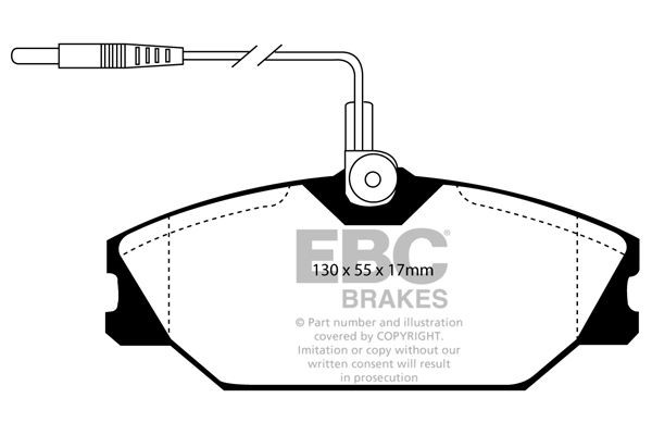 EBC Brakes DP2949: Fékbetét készlet, tárcsafék elsőtengely