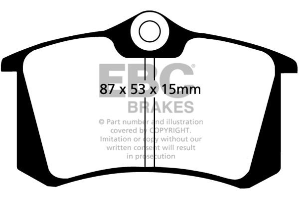 EBC Brakes DP4680R: Fékbetét készlet, tárcsafék hátsótengely