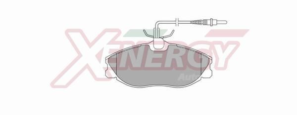 AP XENERGY X40613: Fékbetét készlet, tárcsafék