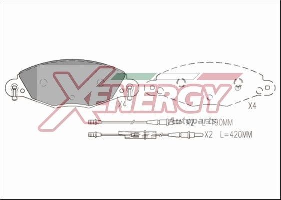 AP XENERGY X41212: Bremžu kluči