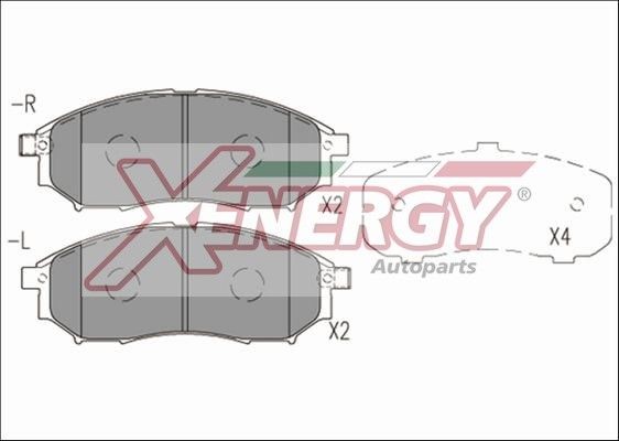 AP XENERGY X41246: Stabdžių kaladėlės