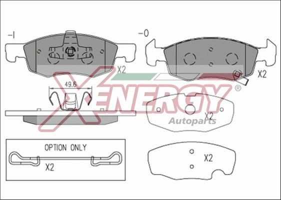 AP XENERGY X41269: Sada brzdových destiček, kotoučová brzda