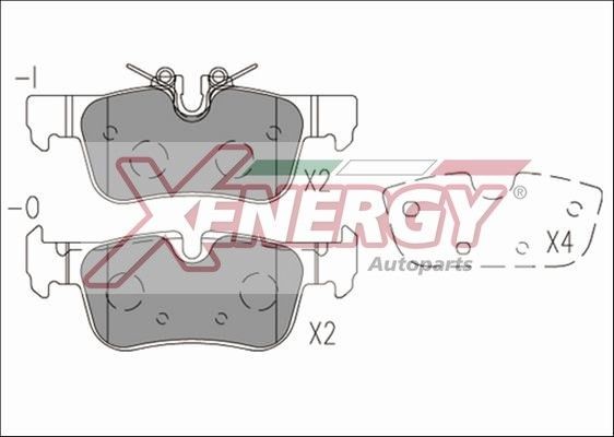 AP XENERGY X41275: Sada brzdových destiček, kotoučová brzda
