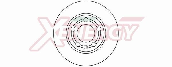 AP XENERGY X601057: Brzdový kotúč Ø: 230mm, plný, Ø: 230mm, lakovane